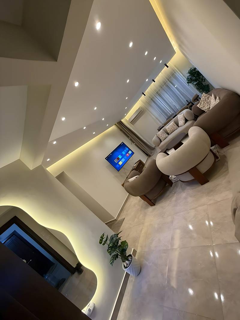 شقة مفروشة فرش فندقي للايجار الشيخ زايد كمبوند جنة 2
