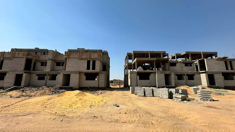 A twin house villa for sale in the new Faha Zayed compound.